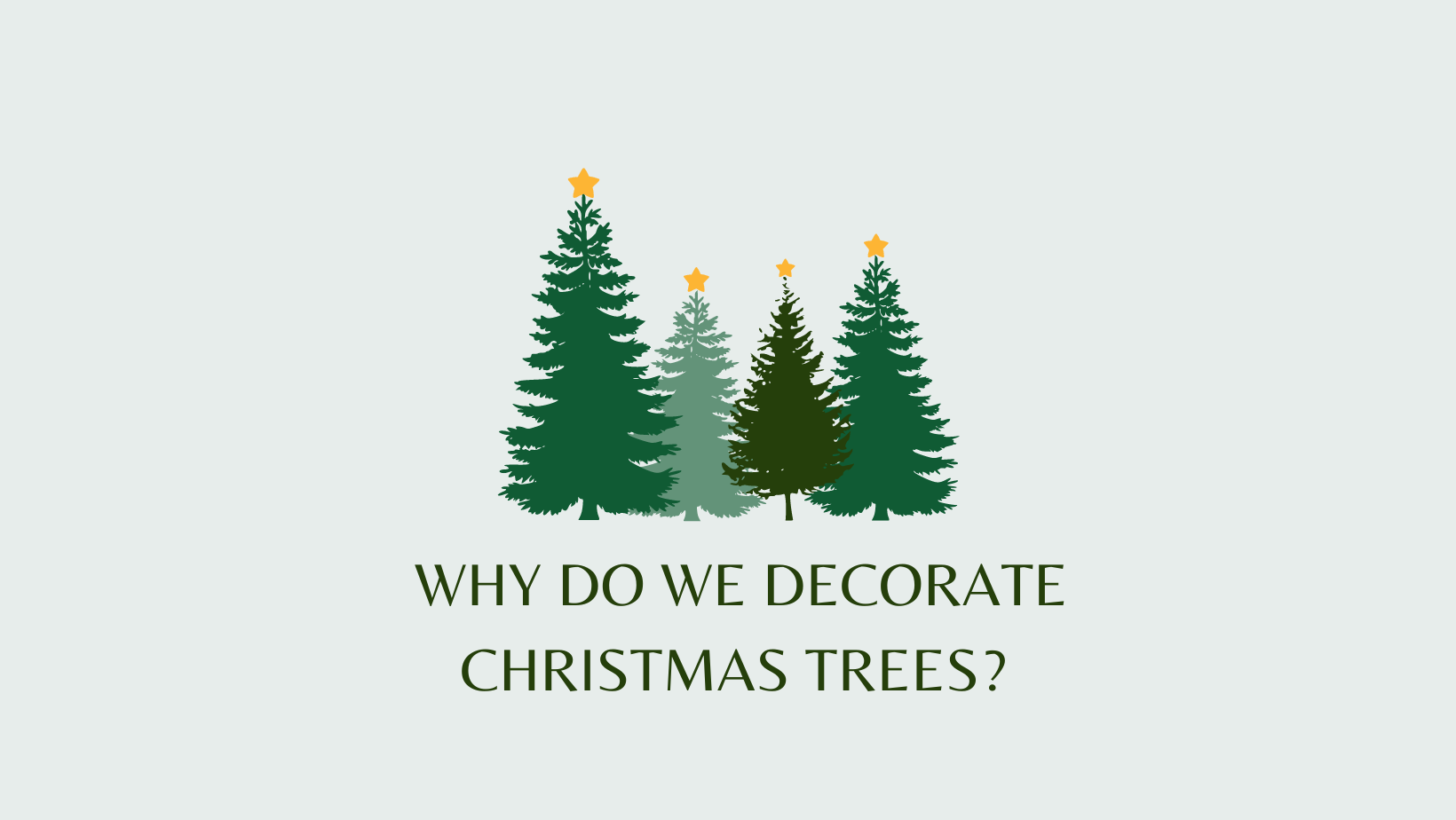decorate christmas trees